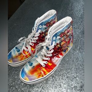 Vans Shoes One Piece SK8-Hi Skate Sneakers Punk Hazard Anime